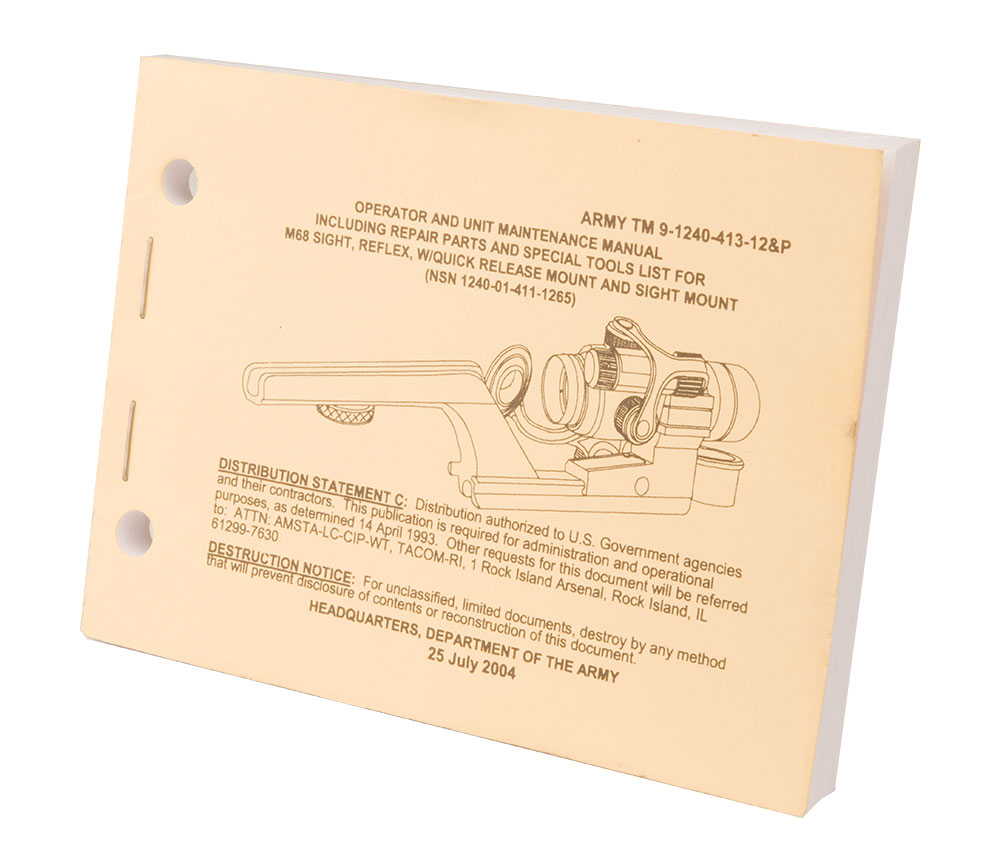 Manual M68 Sight Reflex and Mount