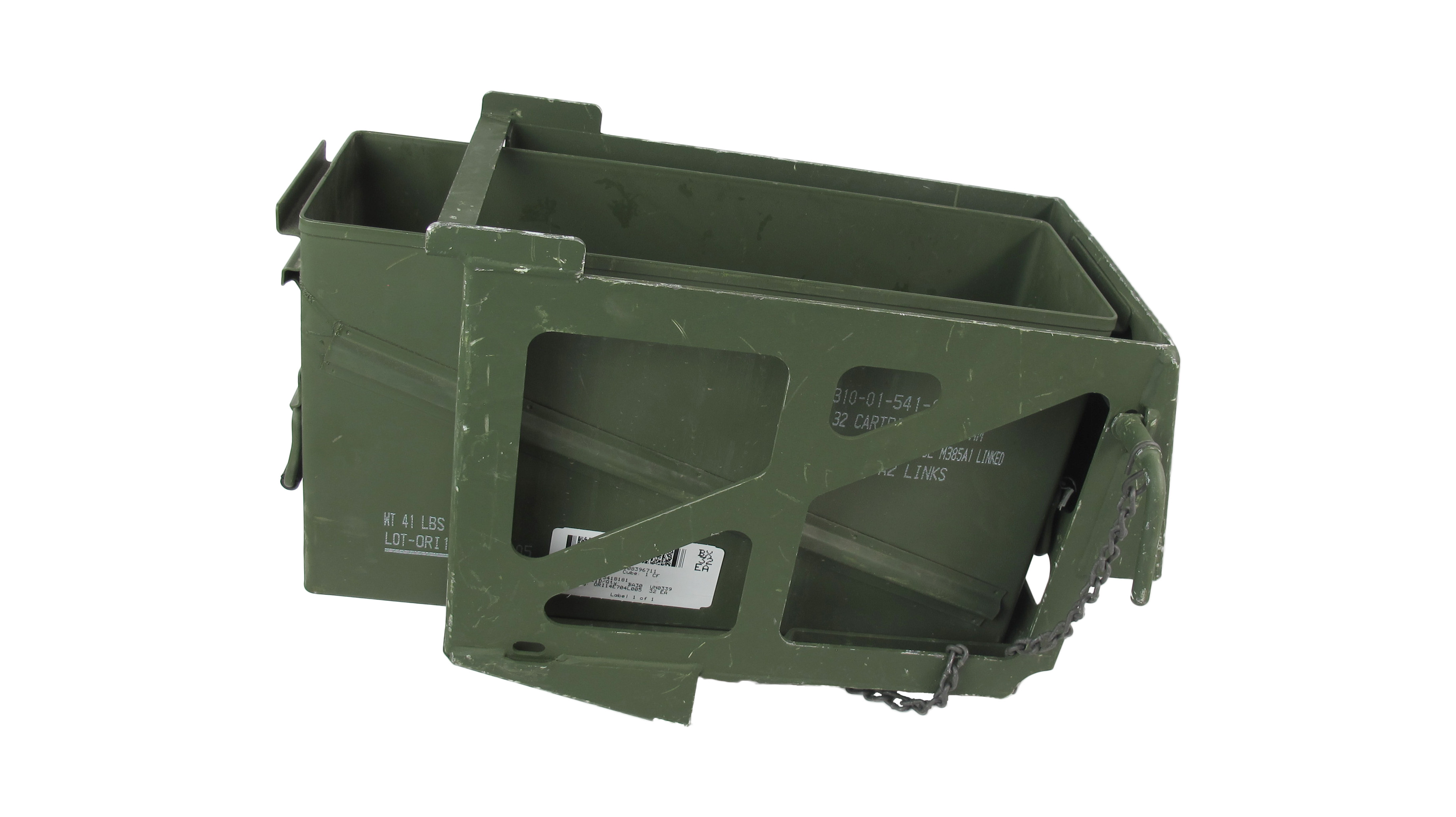 MK64 and MK93 Ammunition Tray is for the MK19 or large .50 caliber ammuniti...