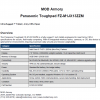 Panasonic Toughpad data sheet